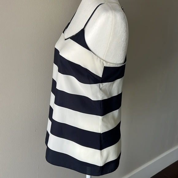 J CREW Cami - Tank Top - NAVY. And WHITE STRIPED- size 4 - Picture 3 of 6